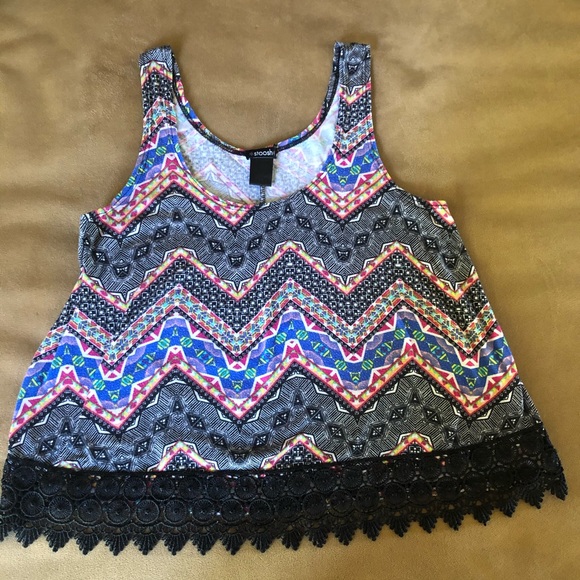 Stoosh Patterned Tank Top - Picture 1 of 3